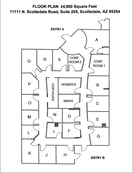 Scottsdale Executive Office Suites Floor Plan - Executive Office Suites Scottsdale Arizona (AZ)